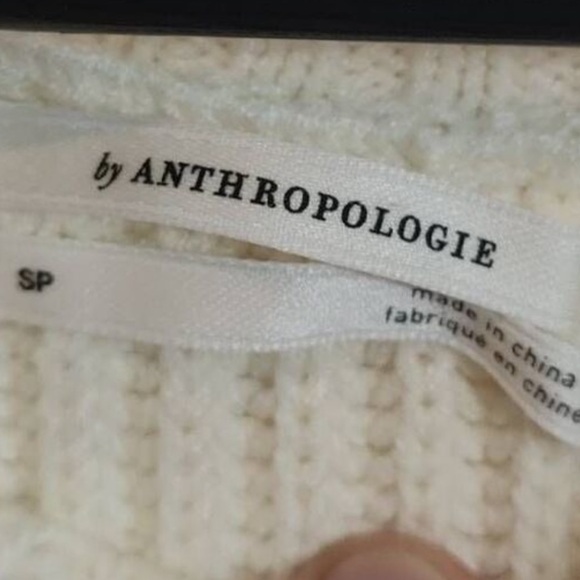 Anthropologie Sophie Ribbed Sweater grey size small retails $130 - Picture 9 of 13